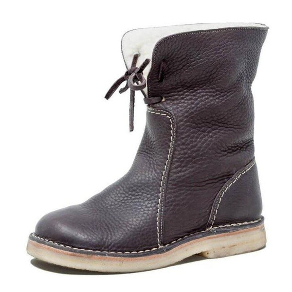women snow boots flats winter shoes woman casual vintage sapato
